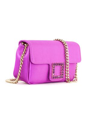 Fuchsia satin Lunette shoulder bag ROBERTO FESTA | LUNETTEFUXIA